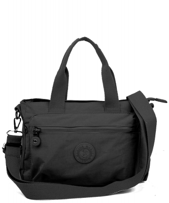 MARSEA Canvas Tote Satchel Bag NY2003  BLACK